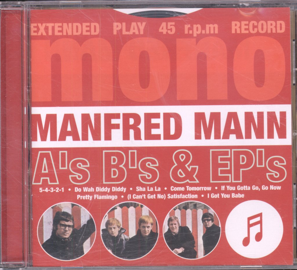 Manfred Mann - A's B's & EP's - Cd