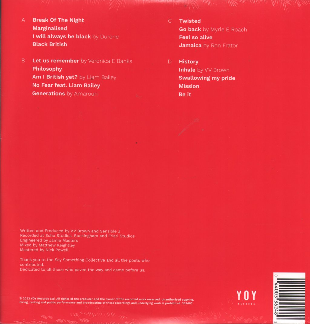 V V Brown - Am I British Yet? - Double Lp