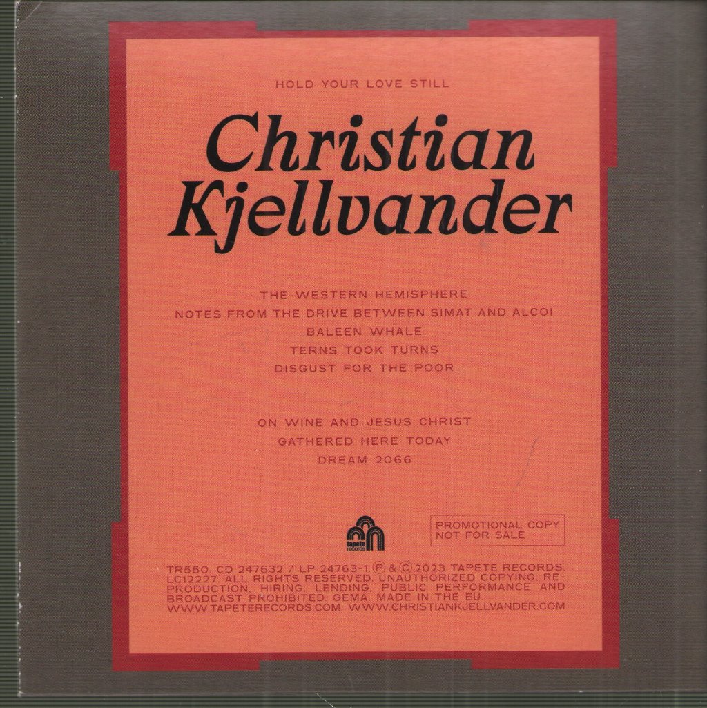 Christian Kjellvander - Hold Your Love Still - Cd
