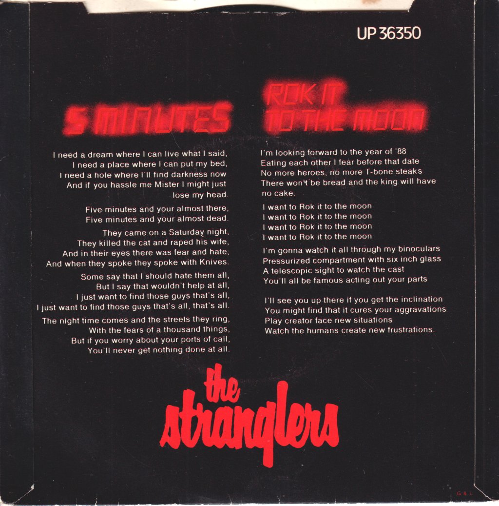 Stranglers - 5 Minutes - 7 Inch