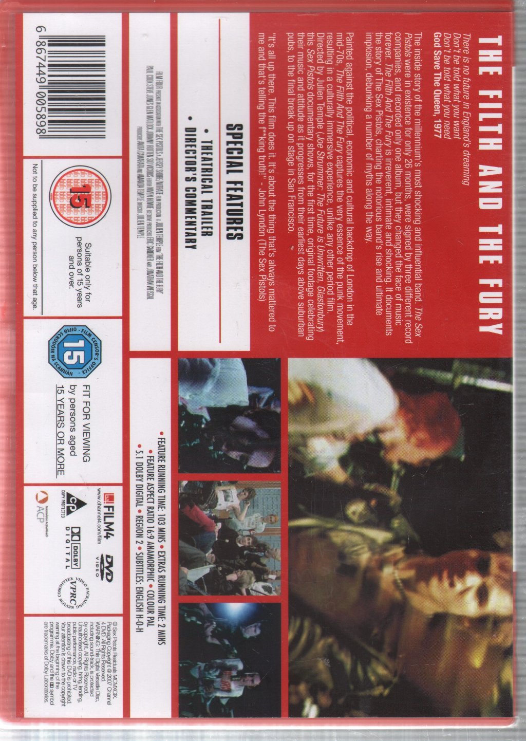 Filth And The Fury - A Sex Pistols Film - Dvd