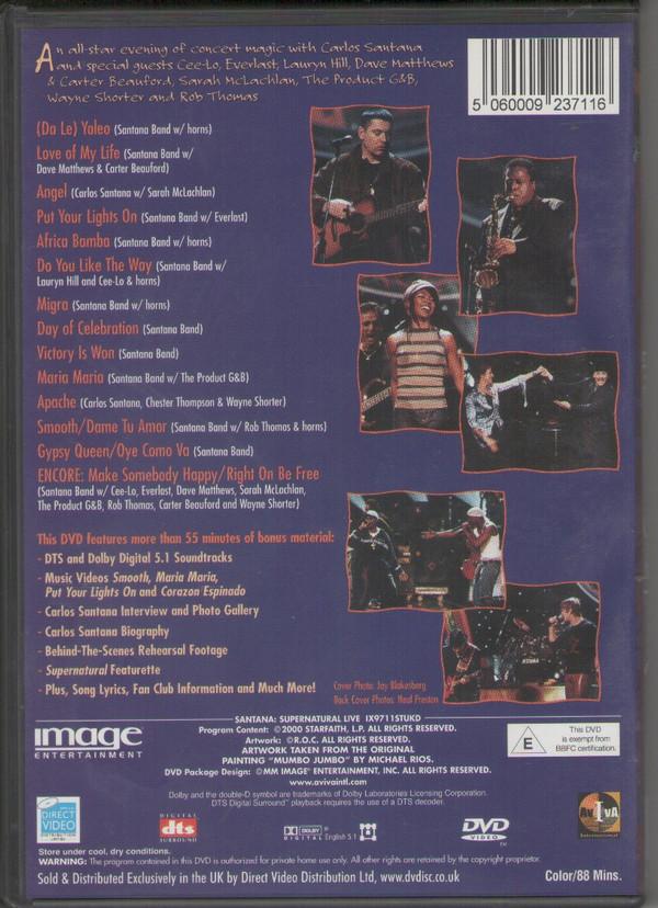 Santana - Supernatural Live - Dvd