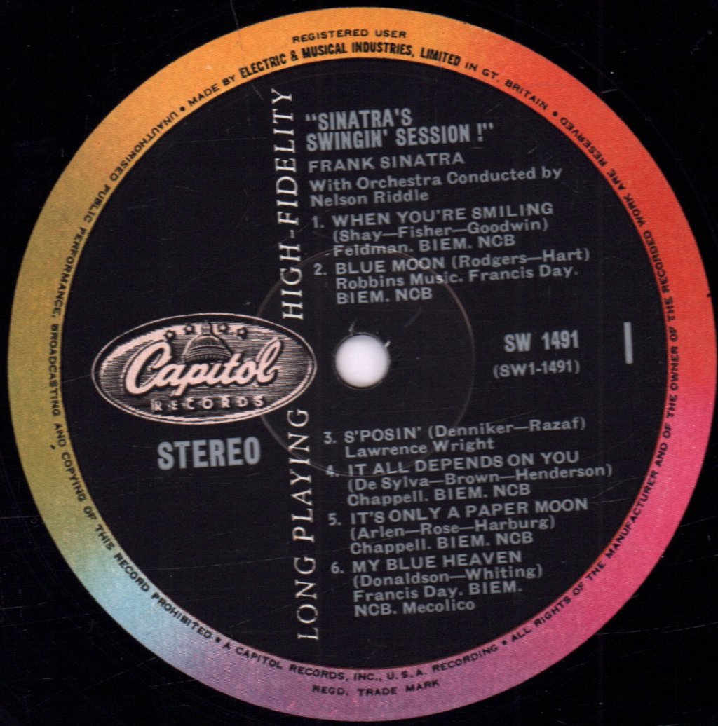 Frank Sinatra - Sinatra's Swingin' Session!!! - Lp