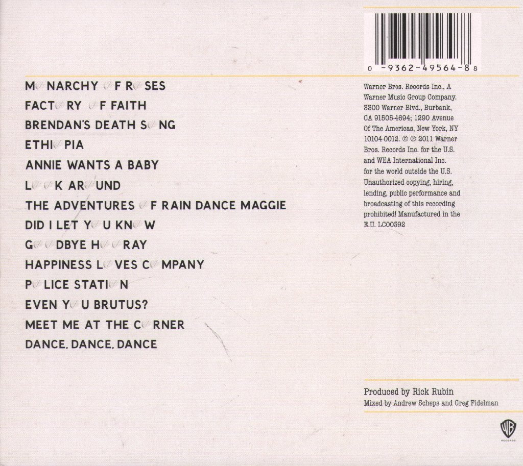 Red Hot Chili Peppers - I'm With You - Cd