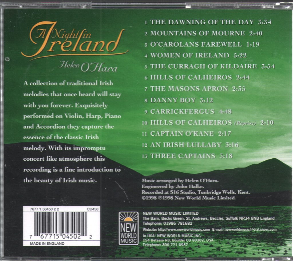 Helen O'Hara - A Night in Ireland - Cd