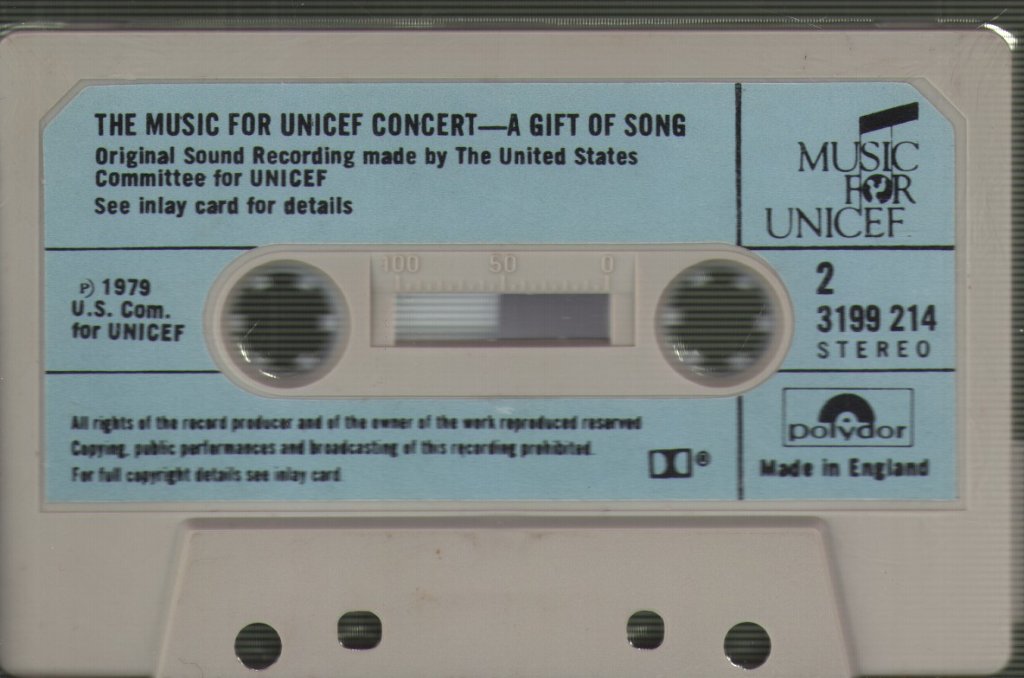 Various Artists - Music For Unicef Concert: A Gift Of Song - Cassette