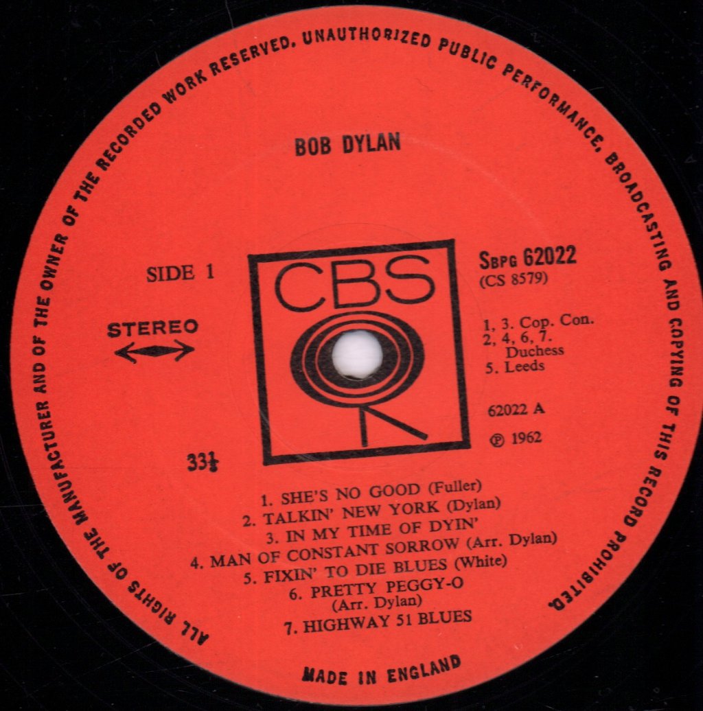 Bob Dylan - Bob Dylan - Lp