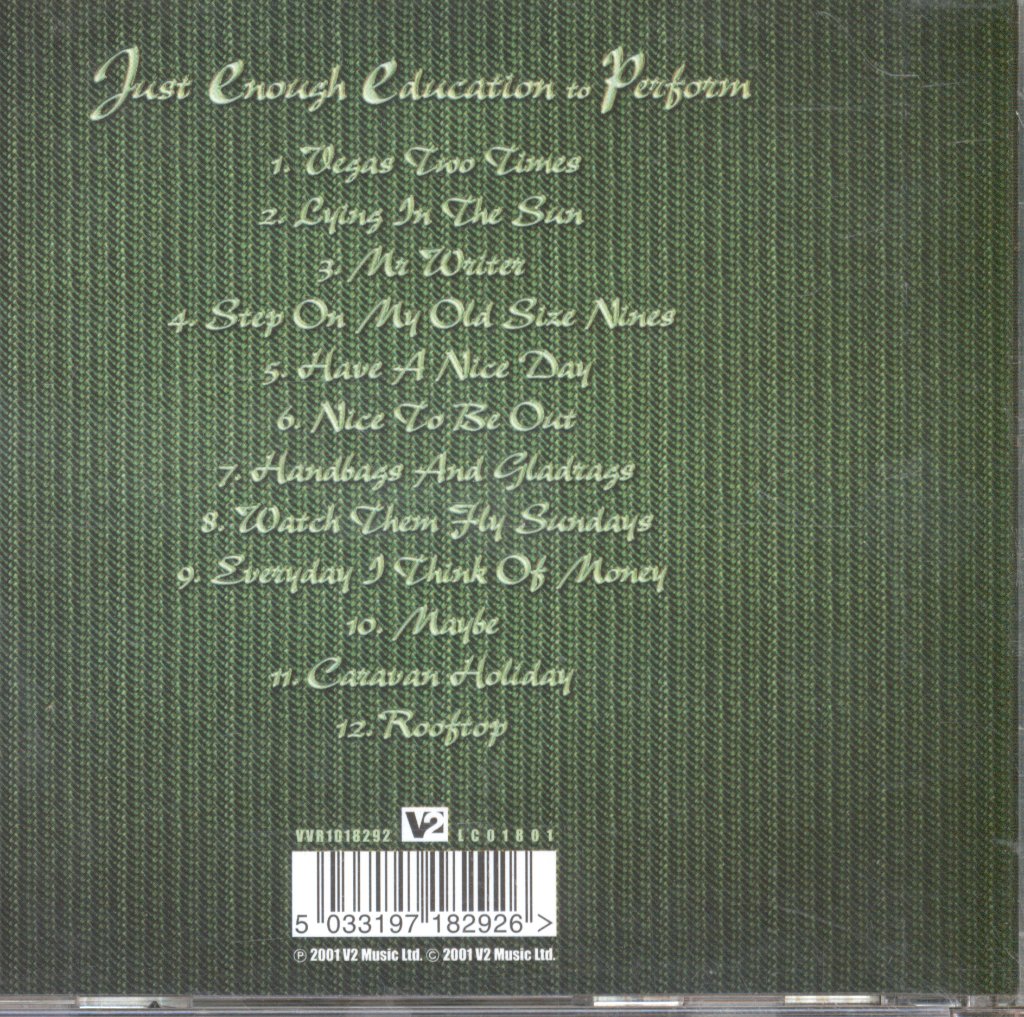 Stereophonics - Just Enough Education To Perform - Cd