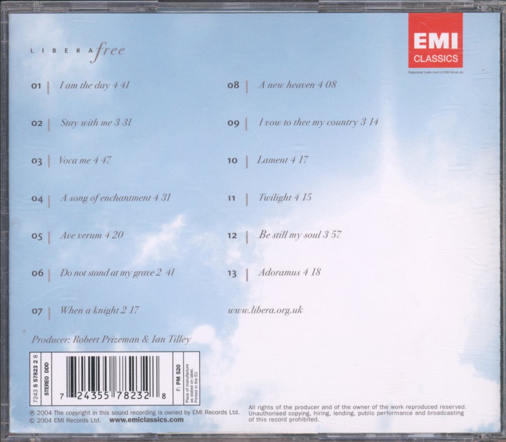 Libera - Free - Cd