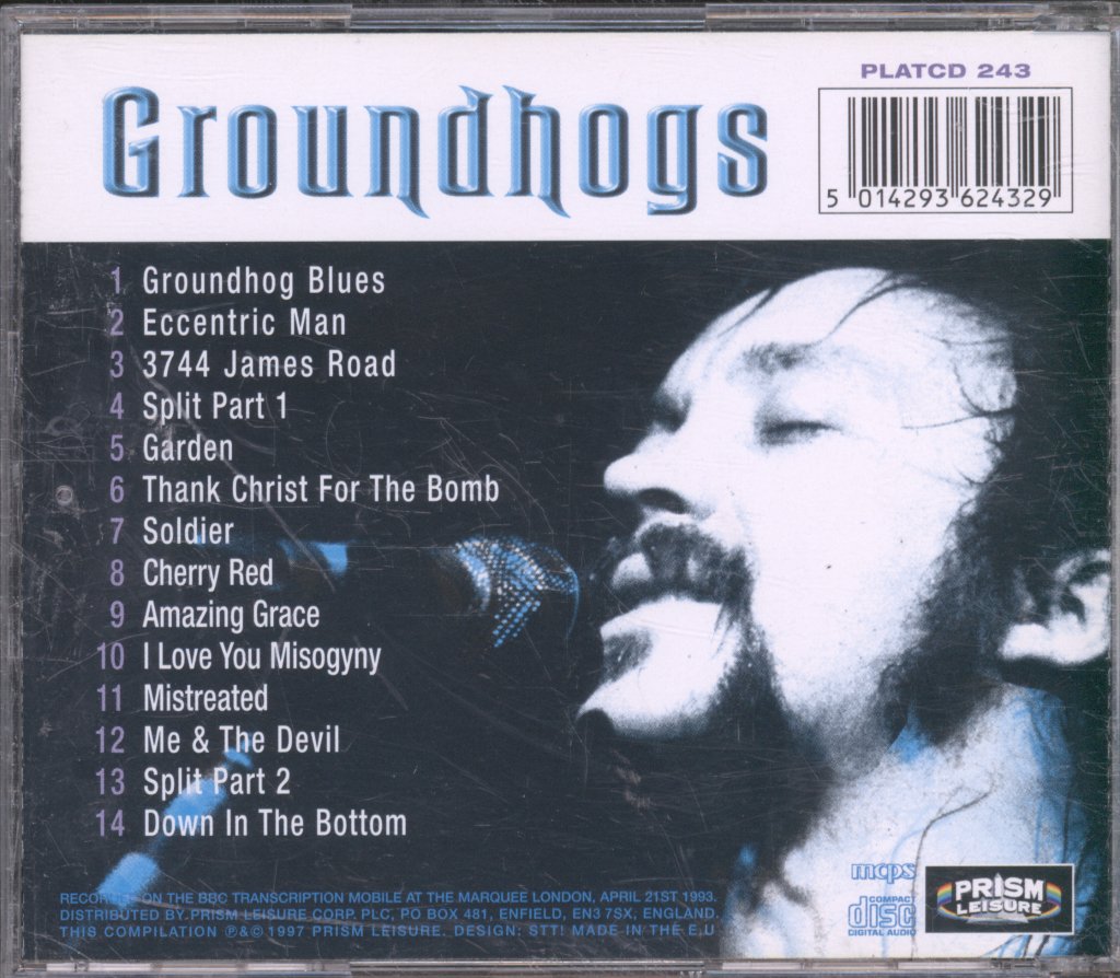 Groundhogs - Eccentric Man - Live At The Marquee, London - Cd