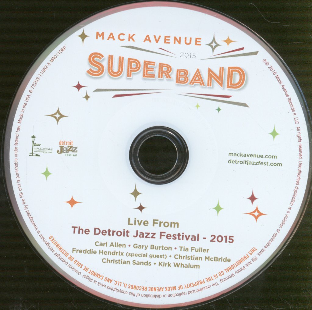 Mack Avenue SuperBand - Live From The Detroit Jazz Festival - 2015 - Cd