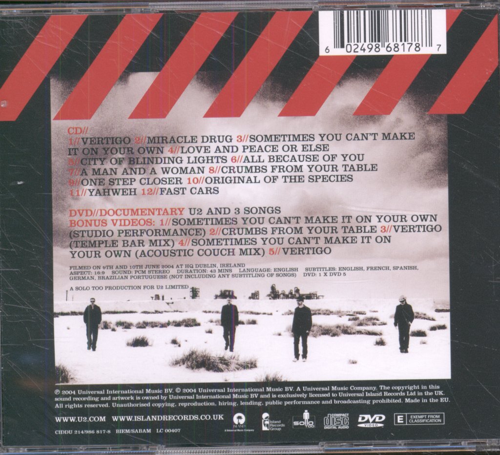 U2 - How To Dismantle An Atomic Bomb - Cd