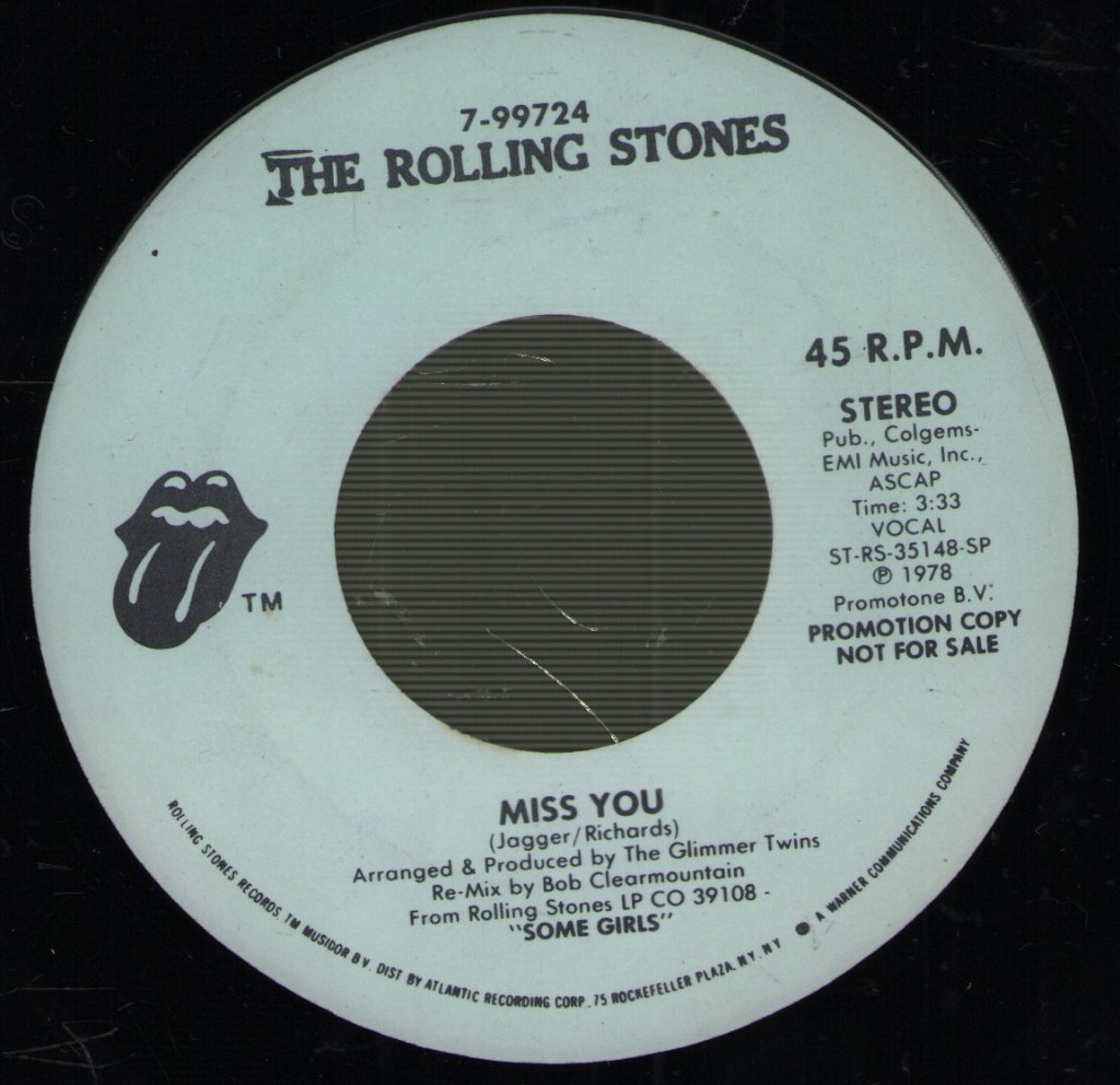 Rolling Stones - Miss You - 7 Inch