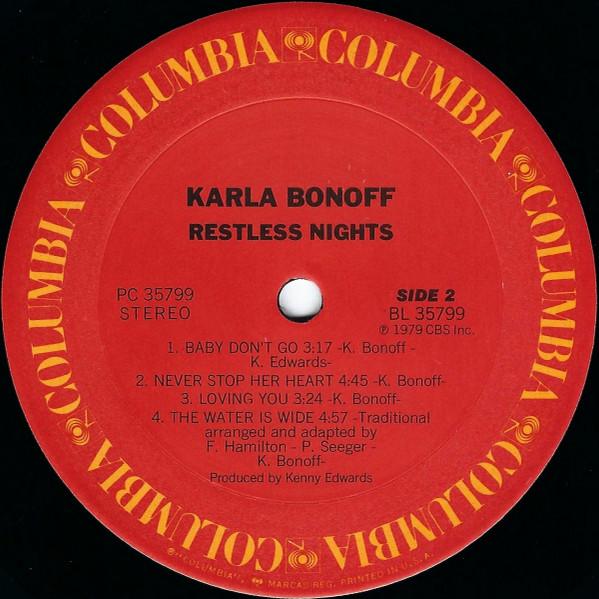 Karla Bonoff - Restless Nights - Lp