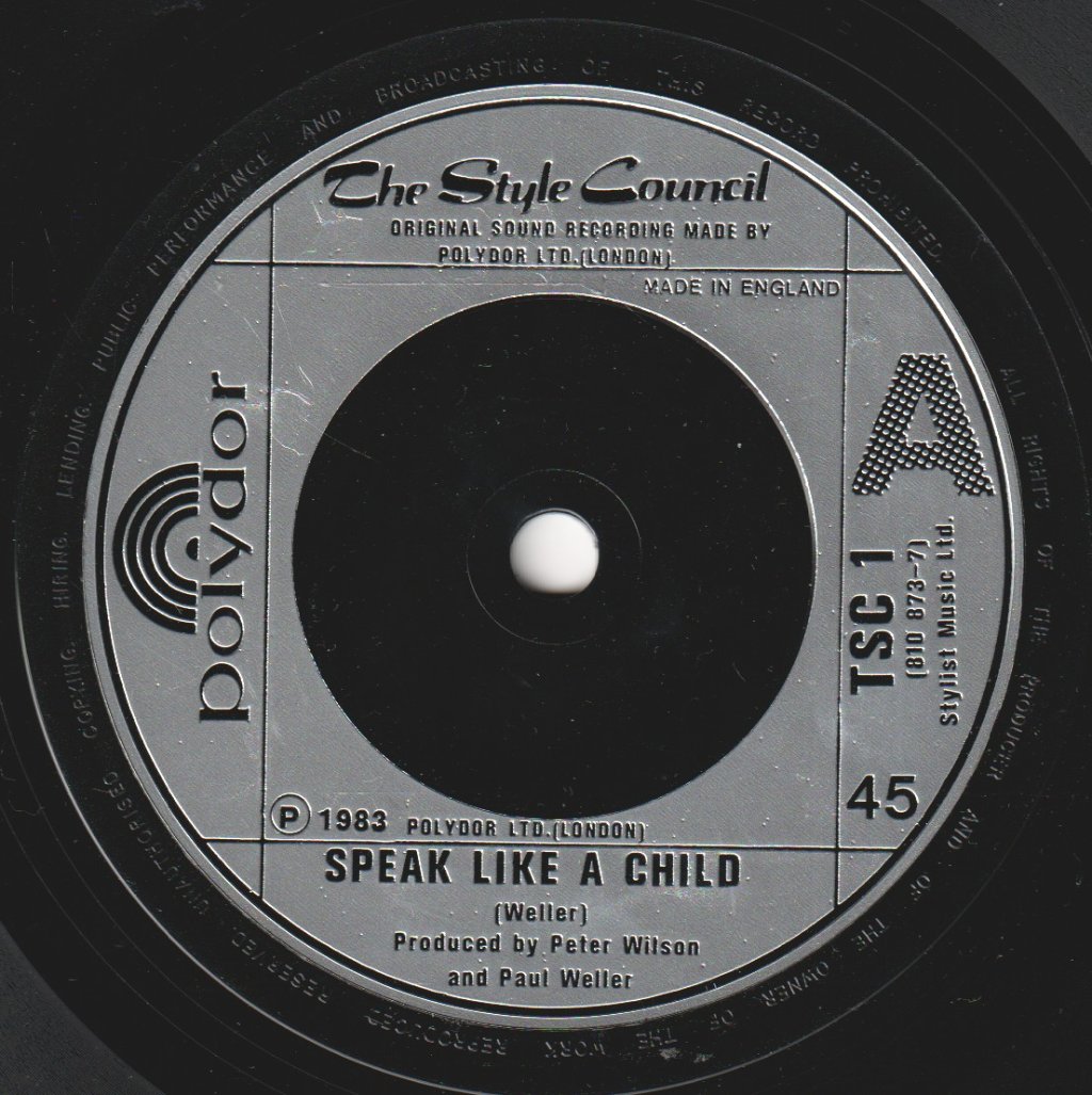 Style Council - Speak Like A Child - 7 Inch