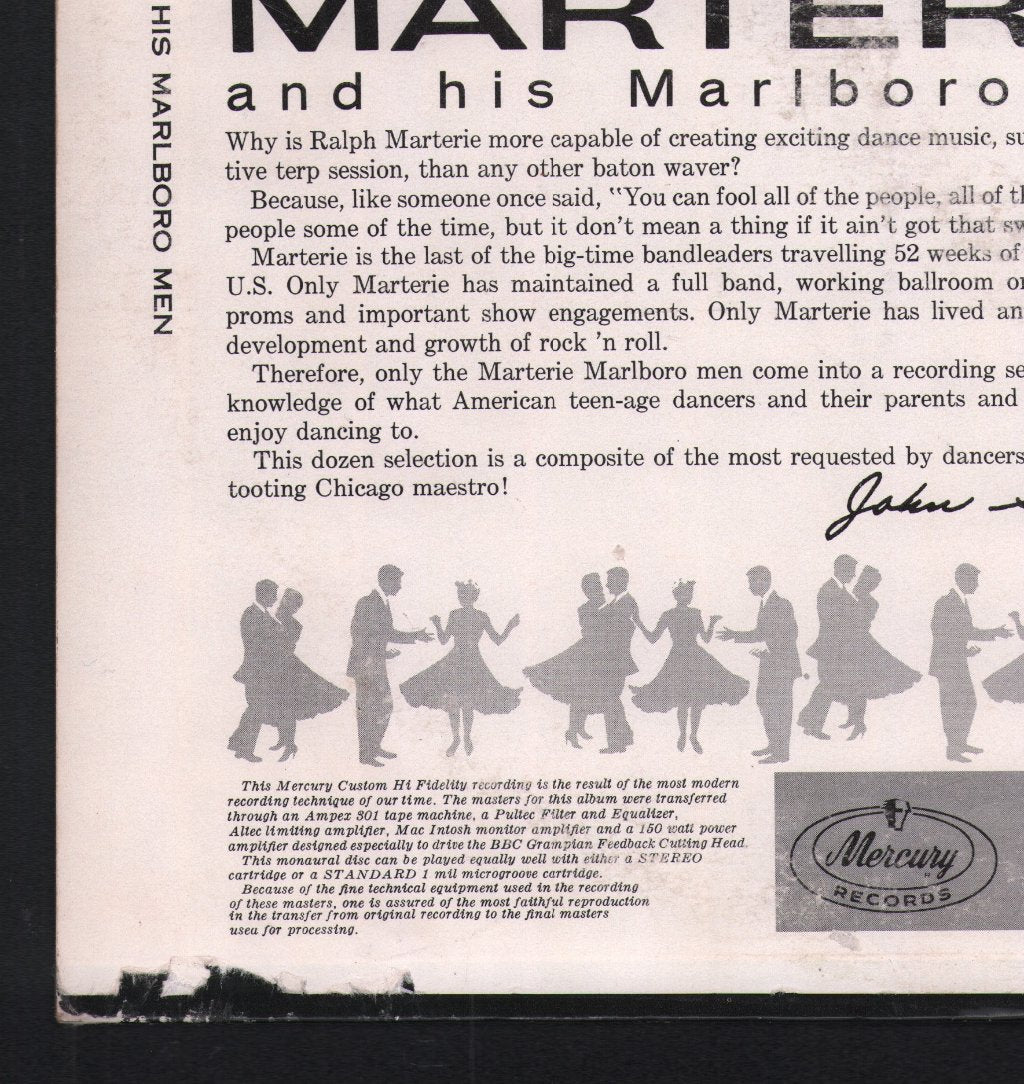 Ralph Marterie And His Marlboro Men - Dance Party - Lp