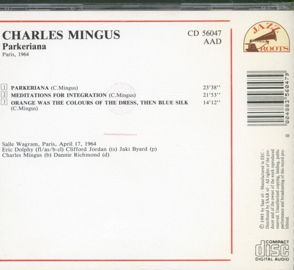 Charles Mingus - Parkeriana - Cd