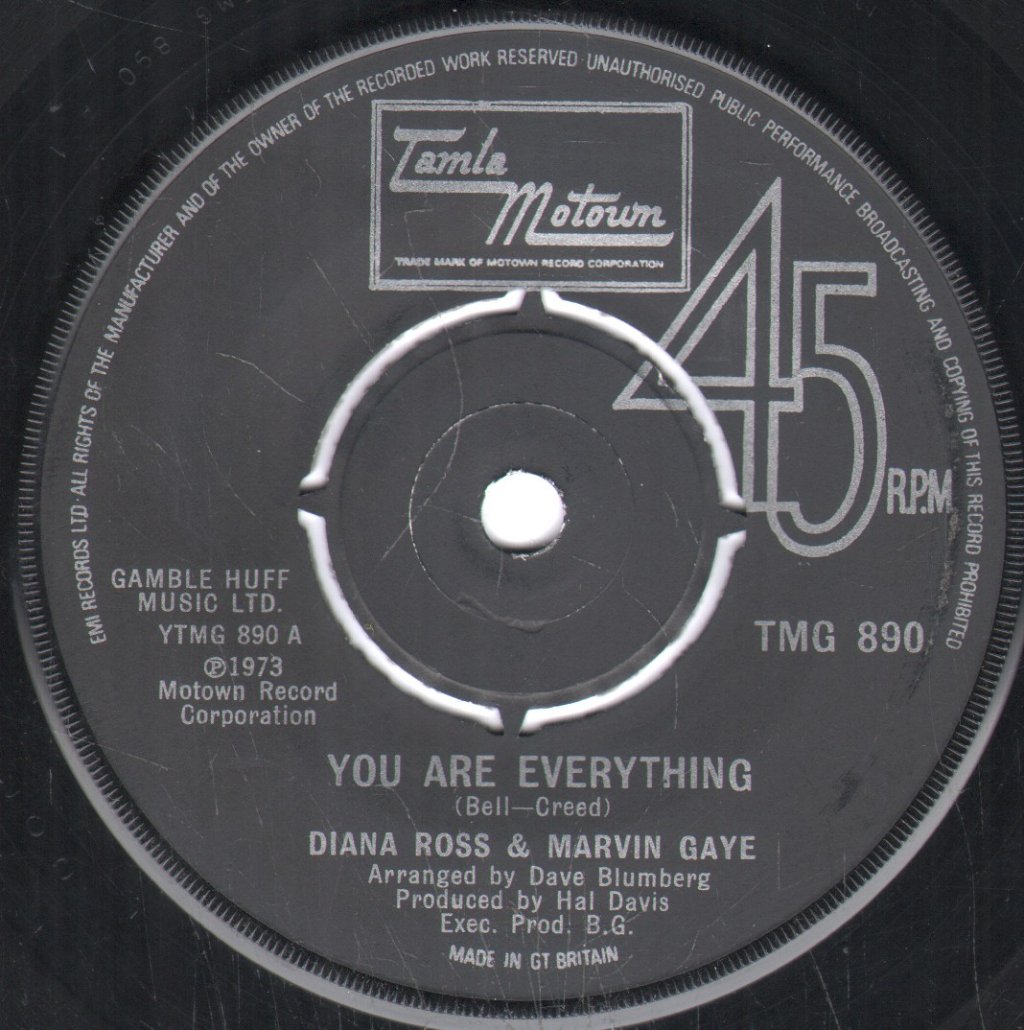 Diana Ross And Marvin Gaye - You Are Everything - 7 Inch