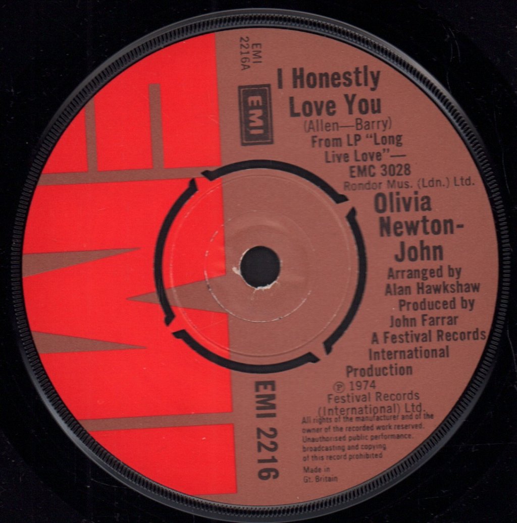 Olivia Newton John - I Honestly Love You - 7 Inch