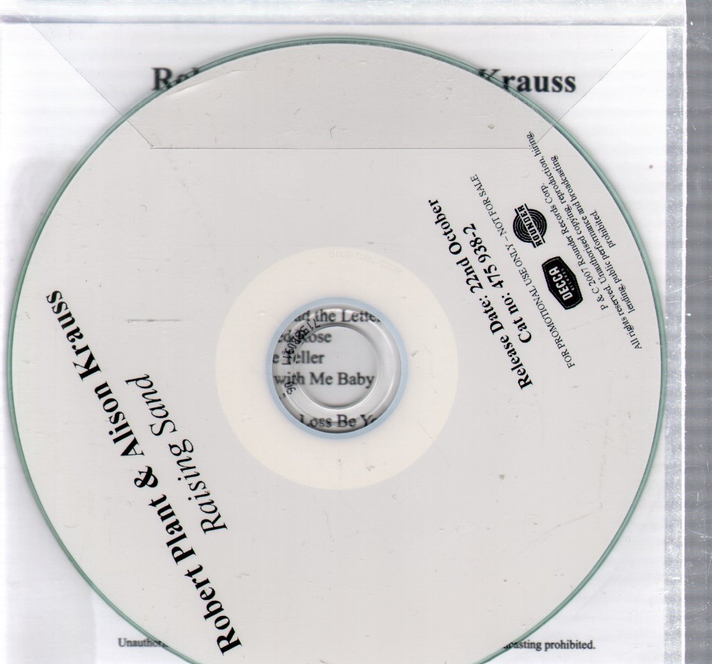 Robert Plant And Alison Krauss - Raising Sand - Cdr