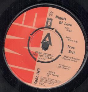 True Brit - Nights Of Love - 7 Inch