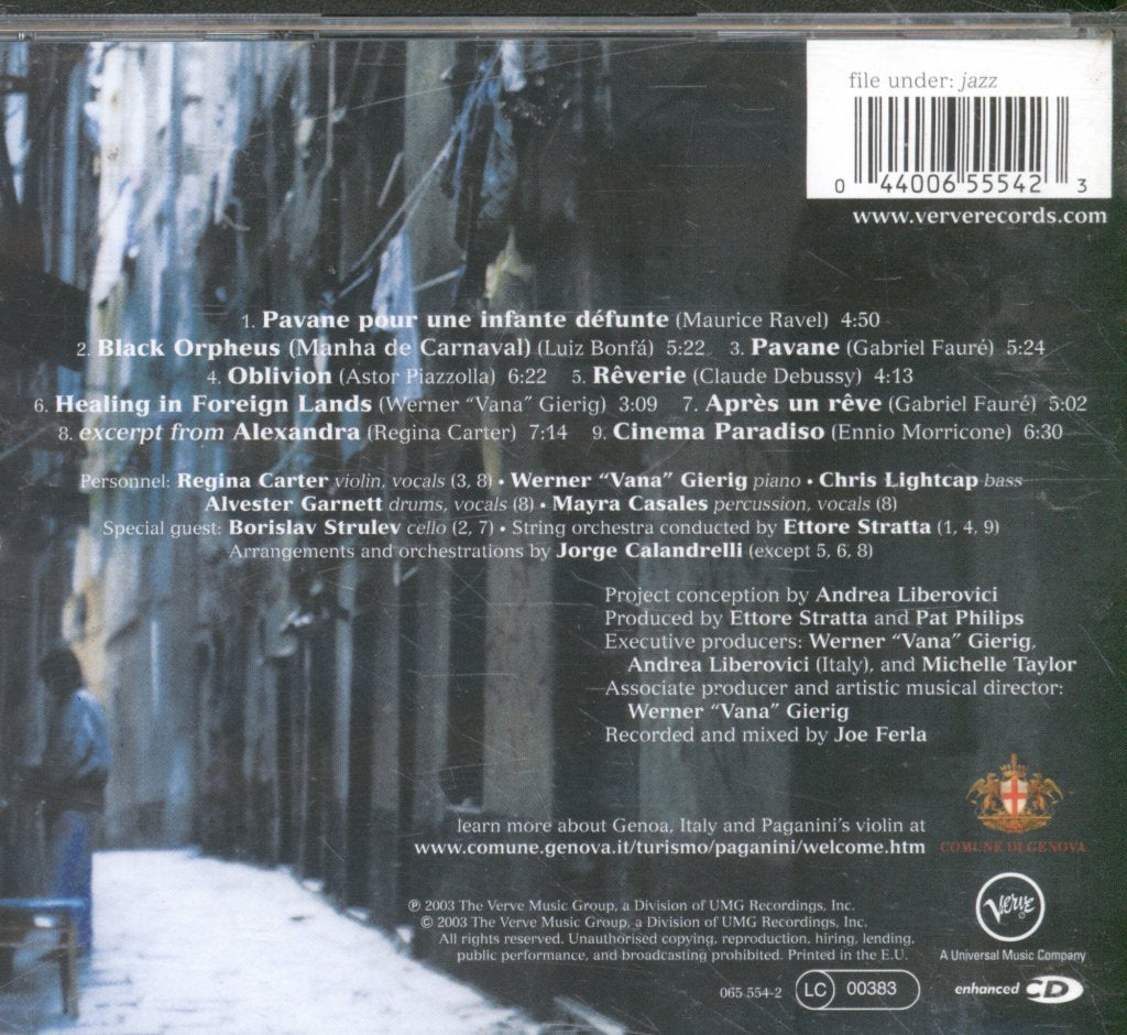 Regina Carter - Paganini: After A Dream - Cd
