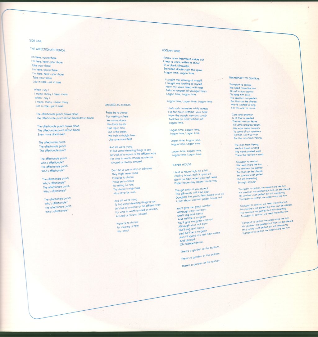 Associates - Affectionate Punch - Lp
