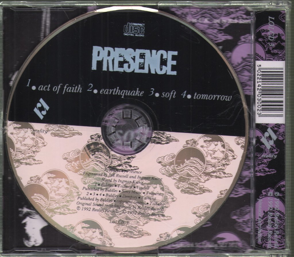 Presence (Lol Tohurst) - Act Of Faith - Cd
