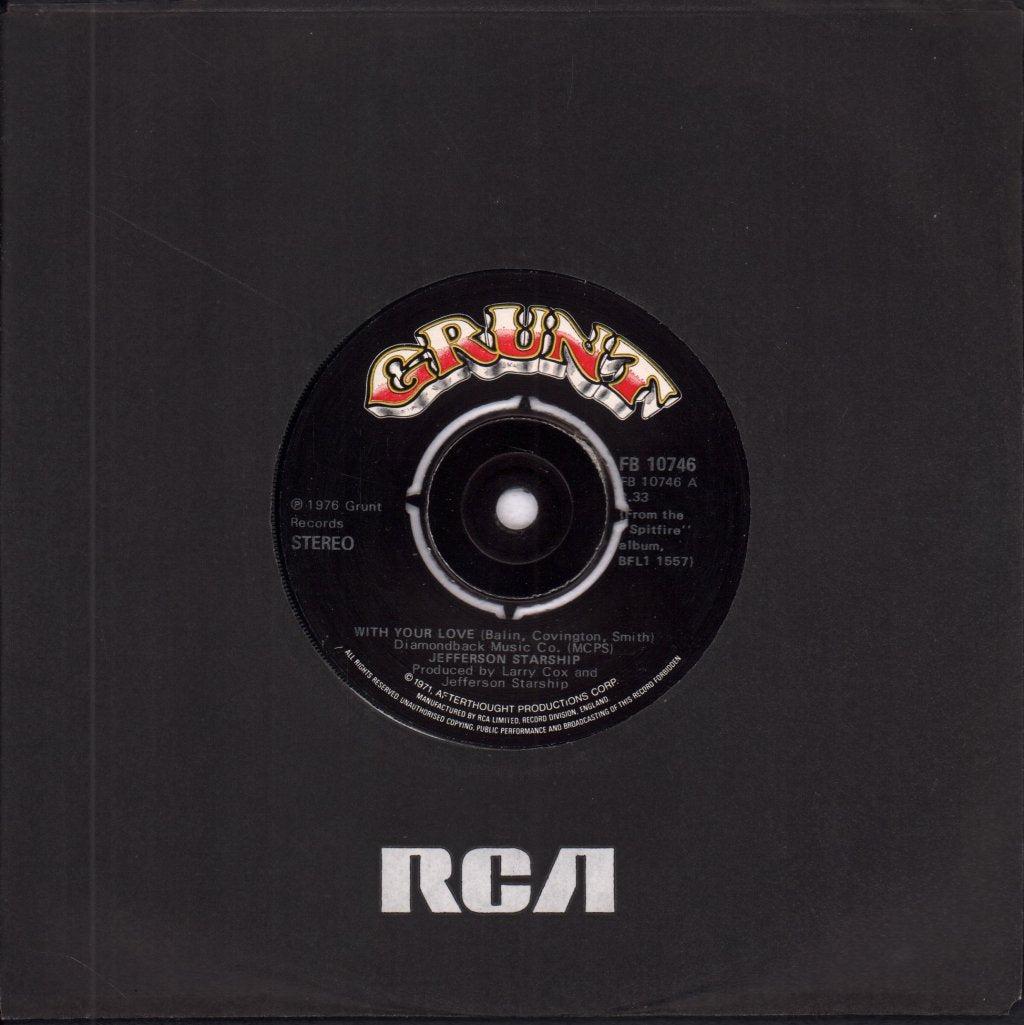 Jefferson Starship - With Your Love - 7 Inch