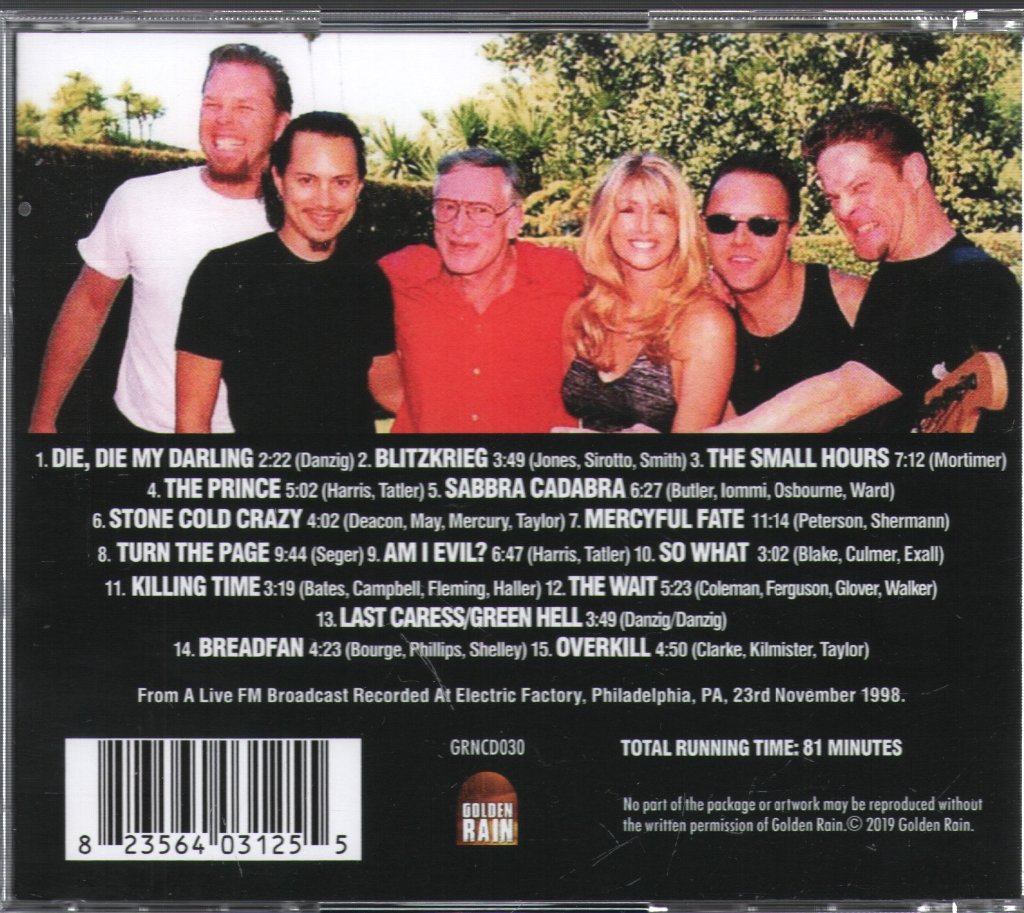 Metallica - In The City Of Brotherly Love - Cd