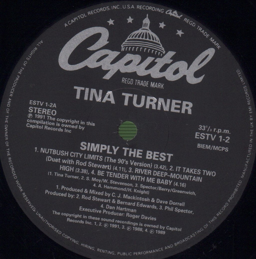 Tina Turner - Simply The Best - Double Lp
