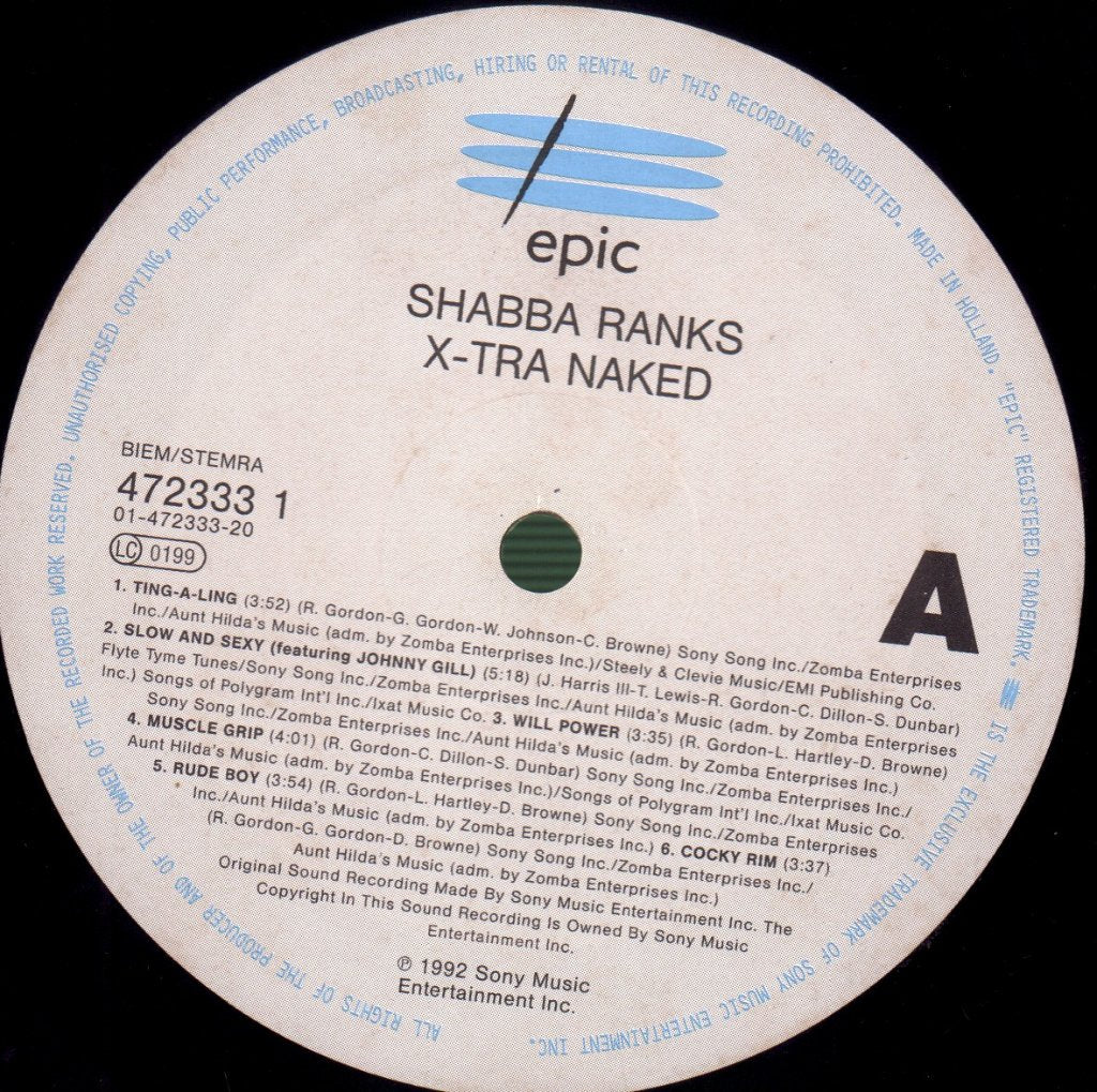 Shabba Ranks - X-Tra Naked - Lp