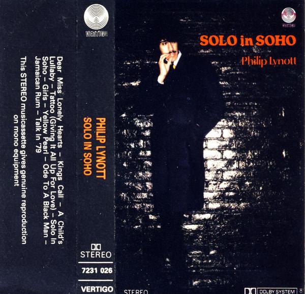 Phil Lynott - Solo In Soho - Cassette