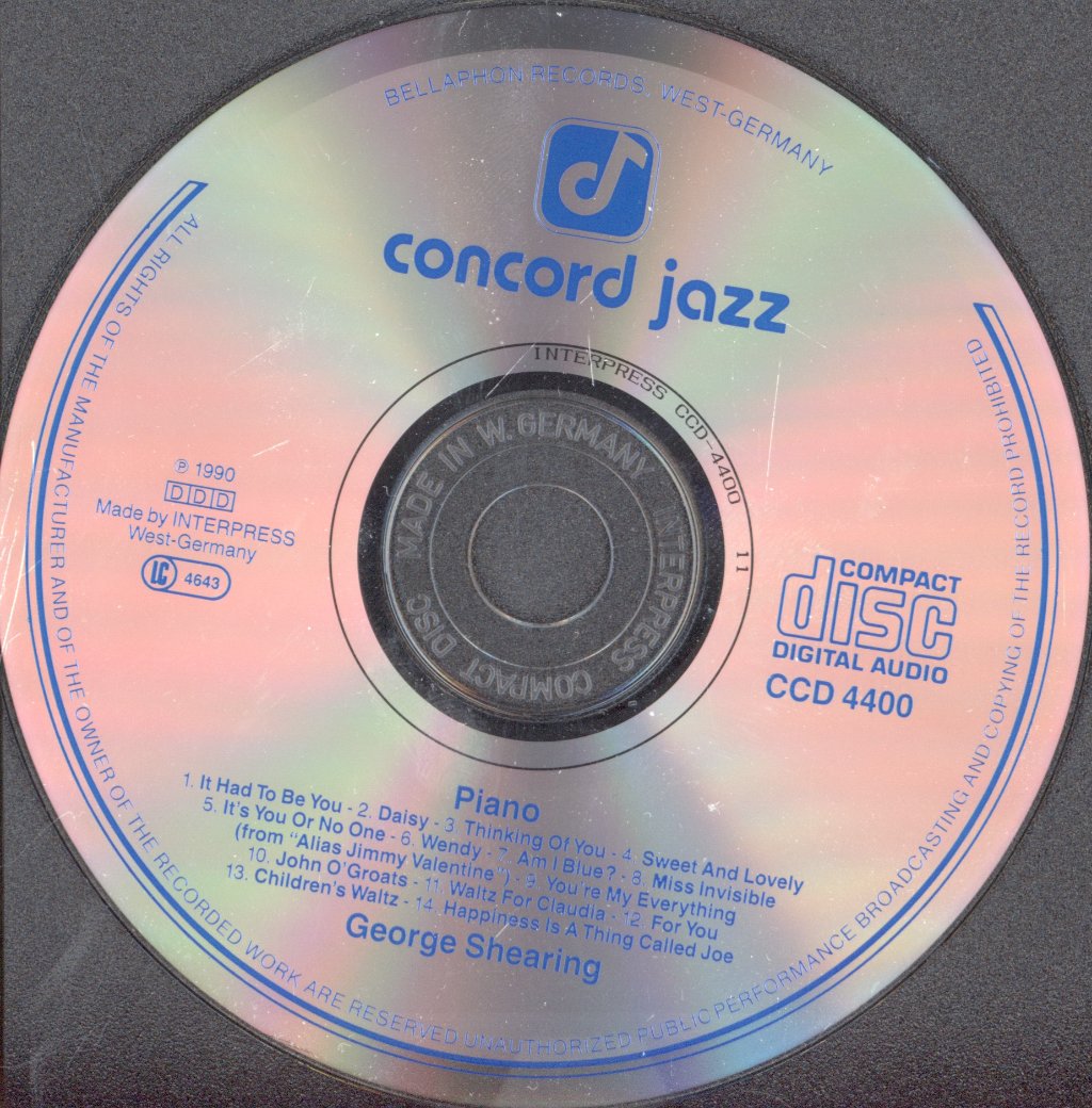 George Shearing - Piano - Cd