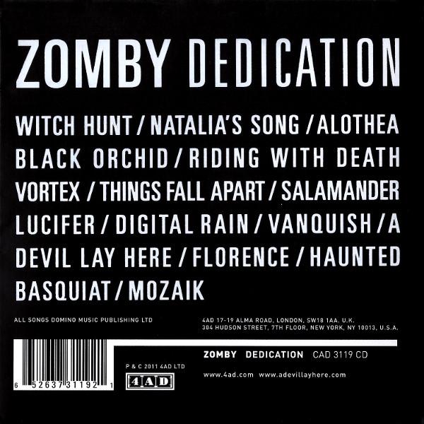 Zomby - Dedication - Cd