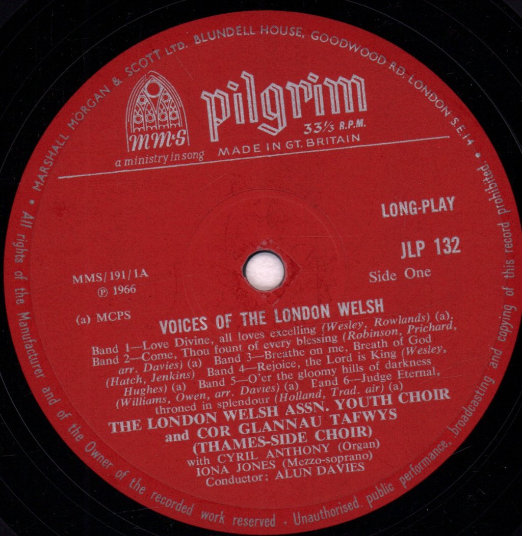 london welsh assn youth choir and cor glannau tafwys thames-side choir - voices of london welsh - Lp