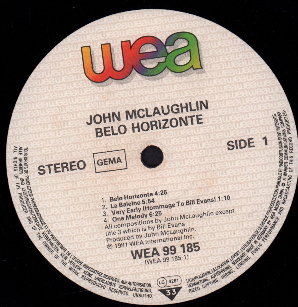 John Mclaughlin - Belo Horizonte - Lp