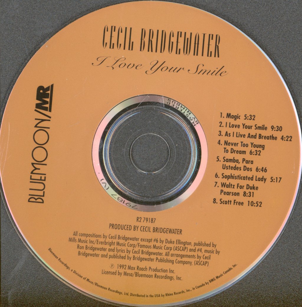 Cecil Bridgewater - I Love Your Smile - Cd