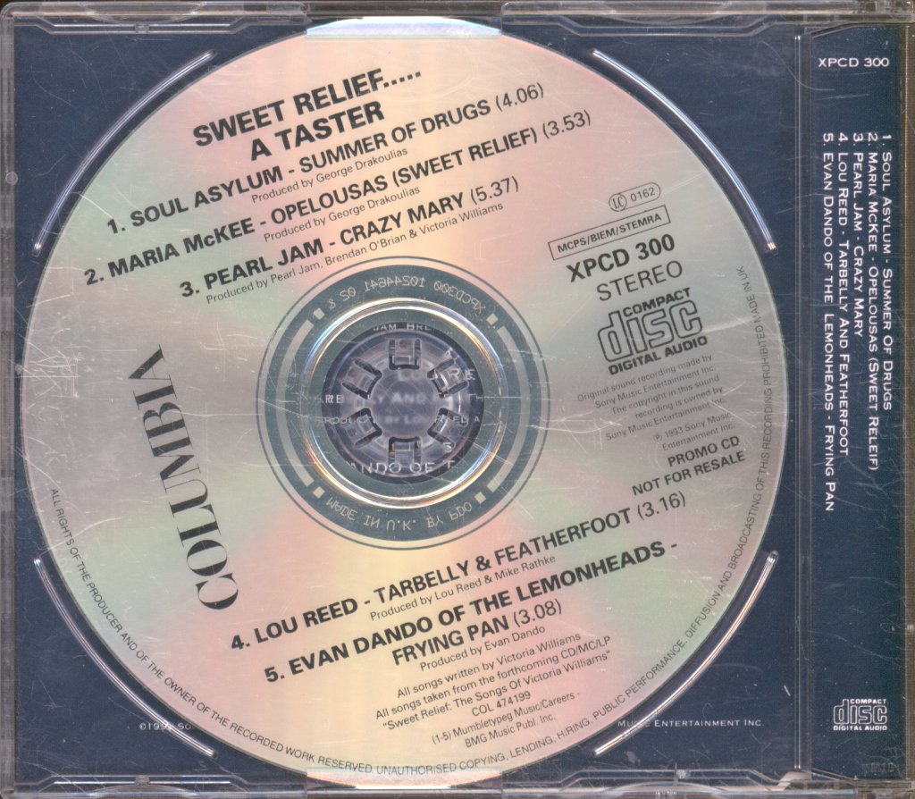Various Artists - A Taster Sweet Relief (A Benefit For Victoria Williams) - Cd