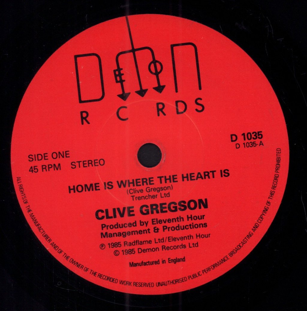 Clive Gregson - Home Is Where The Heart Is - 7 Inch