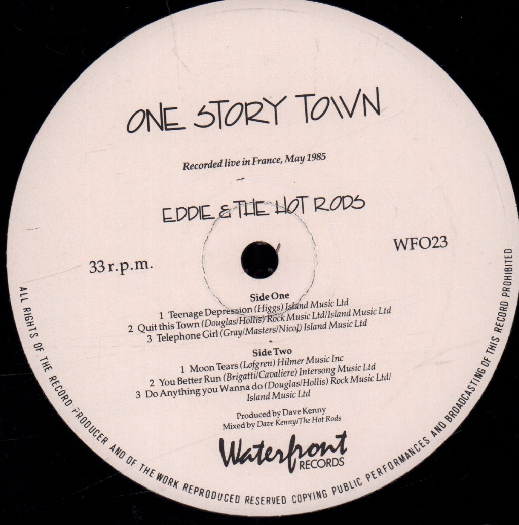 Eddie And The Hot Rods - One Story Town - Lp