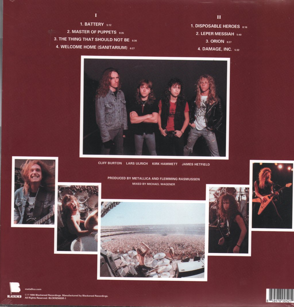 Metallica - Master Of Puppets - Lp