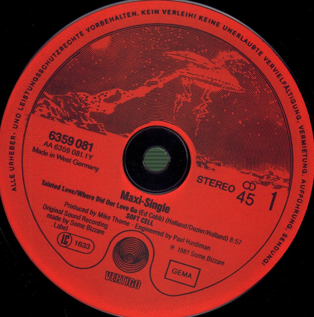 Soft Cell - Tainted Love / Where Did Our Love Go - 12 Inch