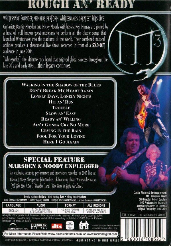 m3 (bernie marsden micky moody neil murray) - Rough An' Ready - Dvd