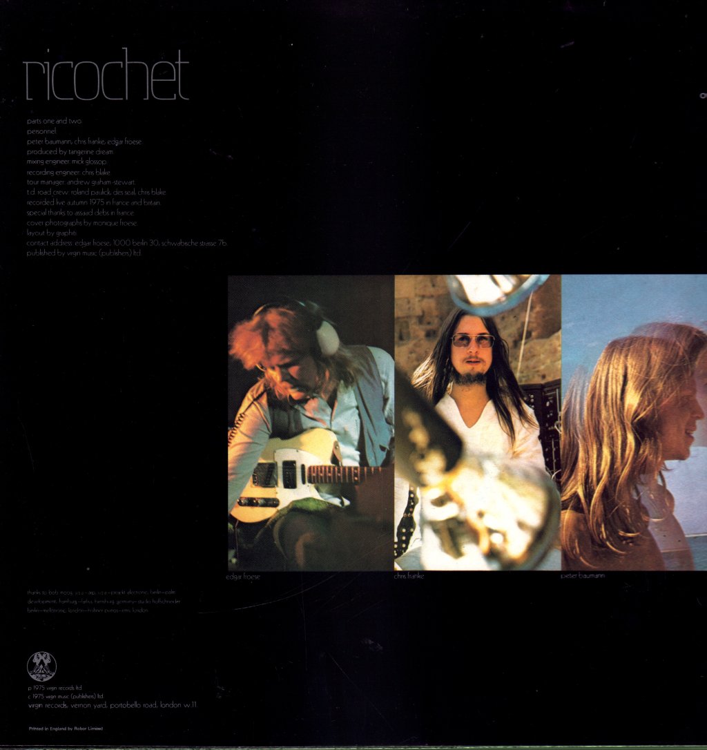 Tangerine Dream - Ricochet - Lp
