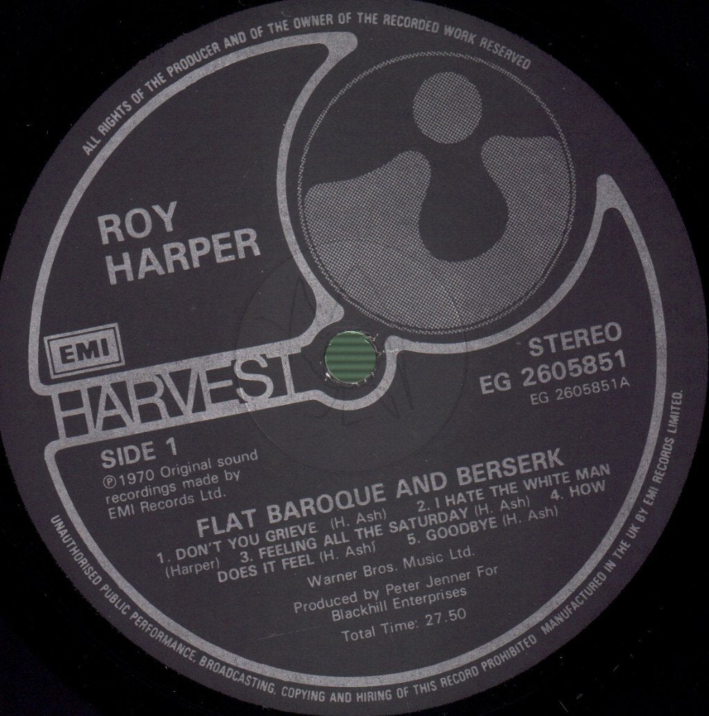 Roy Harper - Flat Baroque And Berserk - Lp
