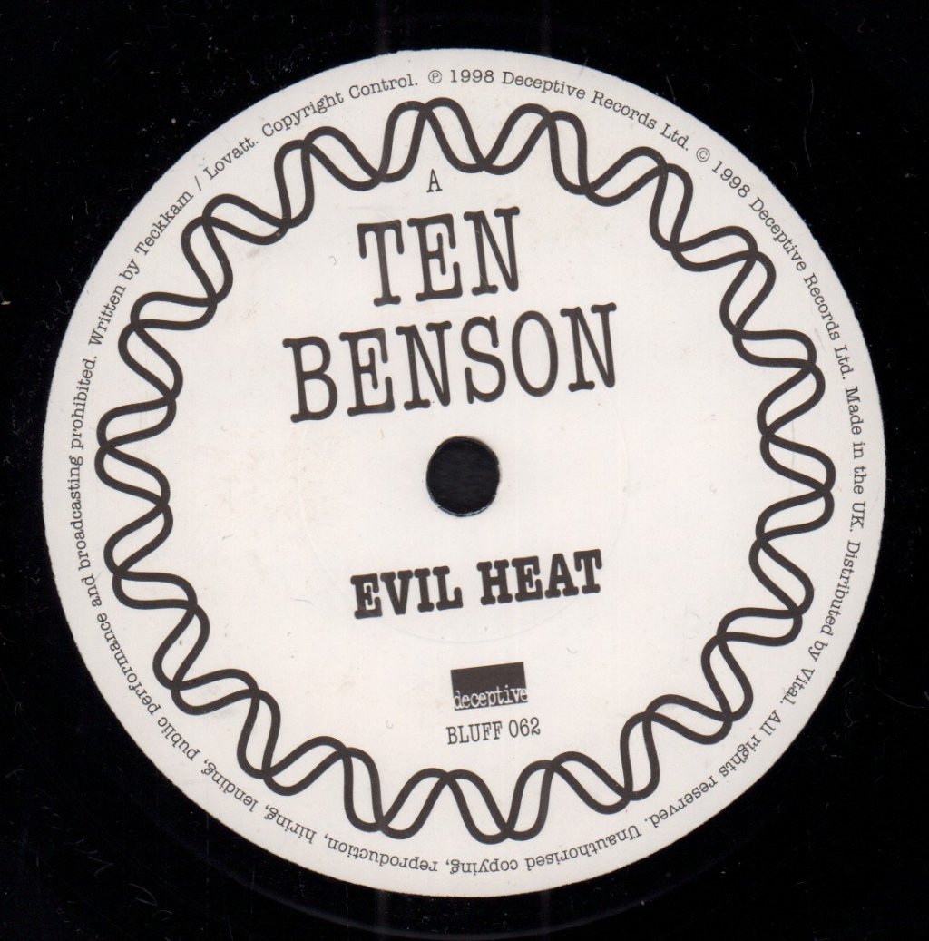 Ten Benson - Evil Heat - 7 Inch