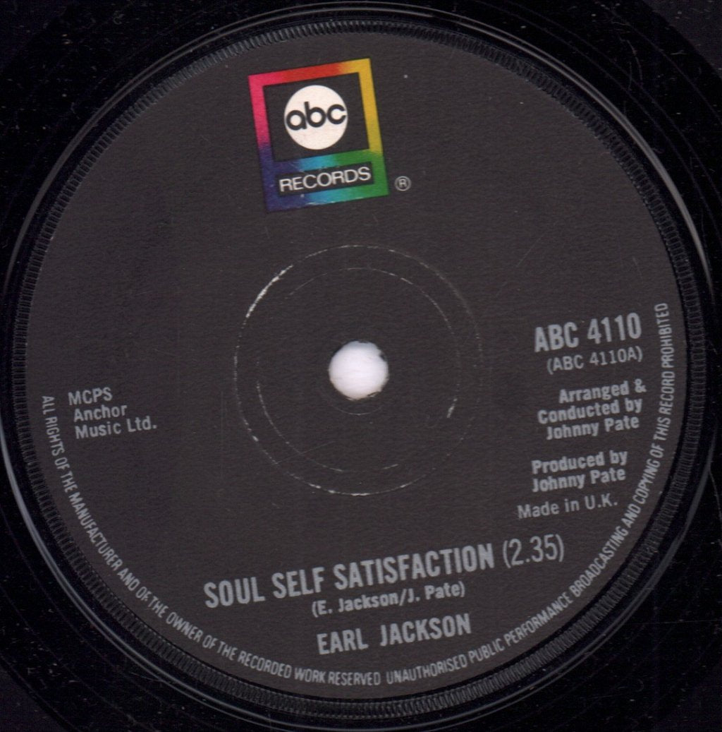 Earl Jackson - Soul Self Satisfaction - 7 Inch
