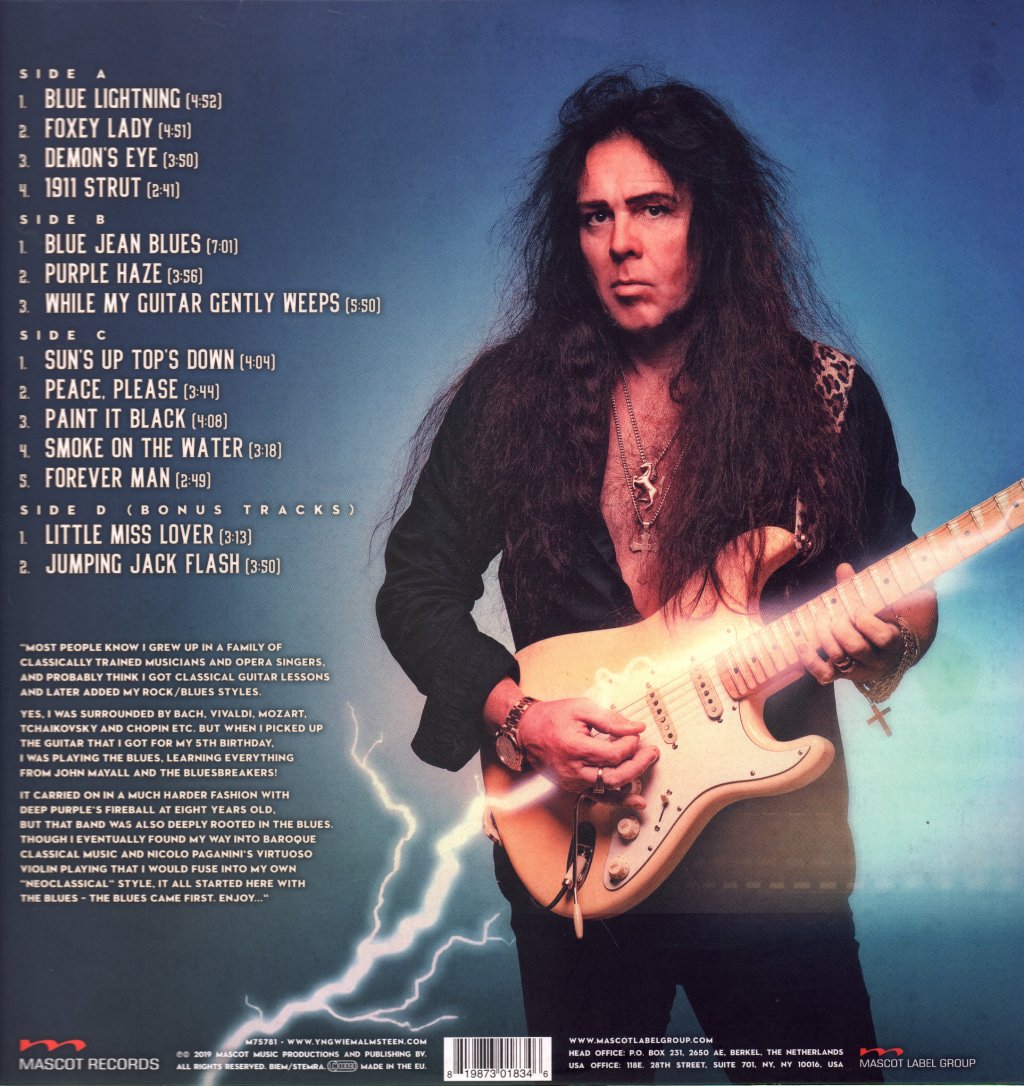 Yngwie Malmsteen - Blue Lightning - Double Lp