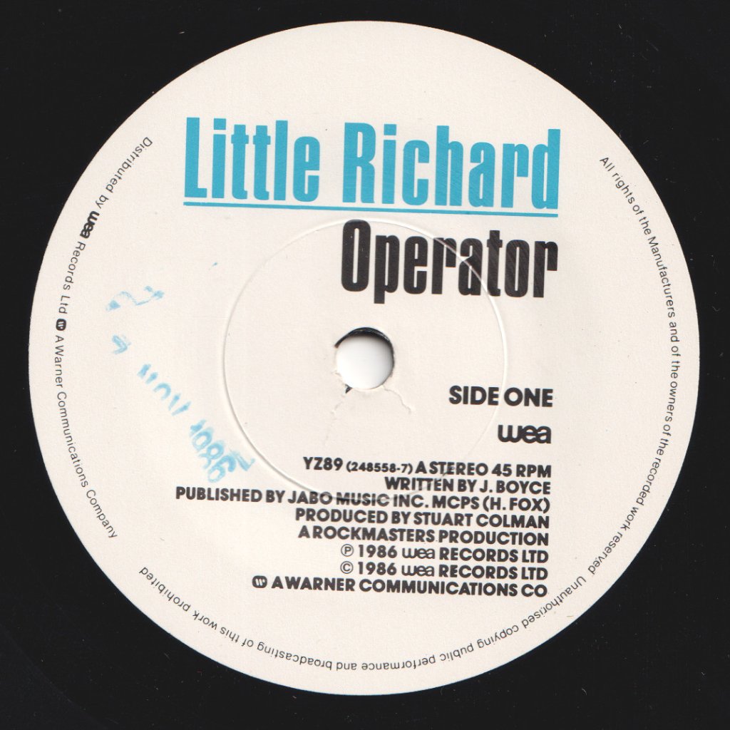 Little Richard - Operator - 7 Inch